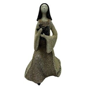 "Faith" Artstone Carson Home Accents Christian Figurine Holding A Cross